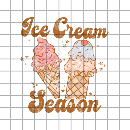 Ice Cream Season PNG Design