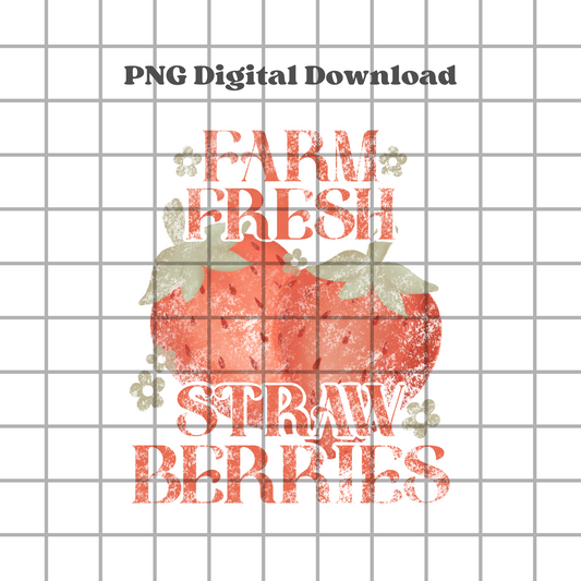 Strawberry Farm PNG Design