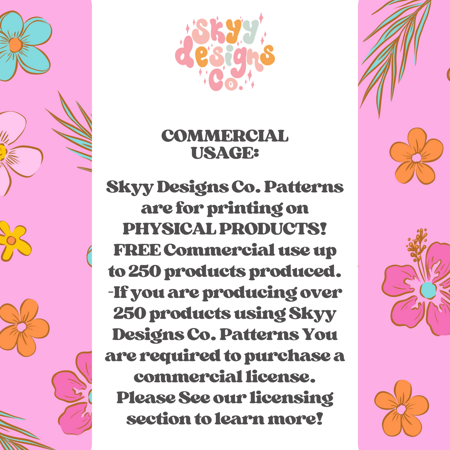 Pink Tropical Floral Pattern