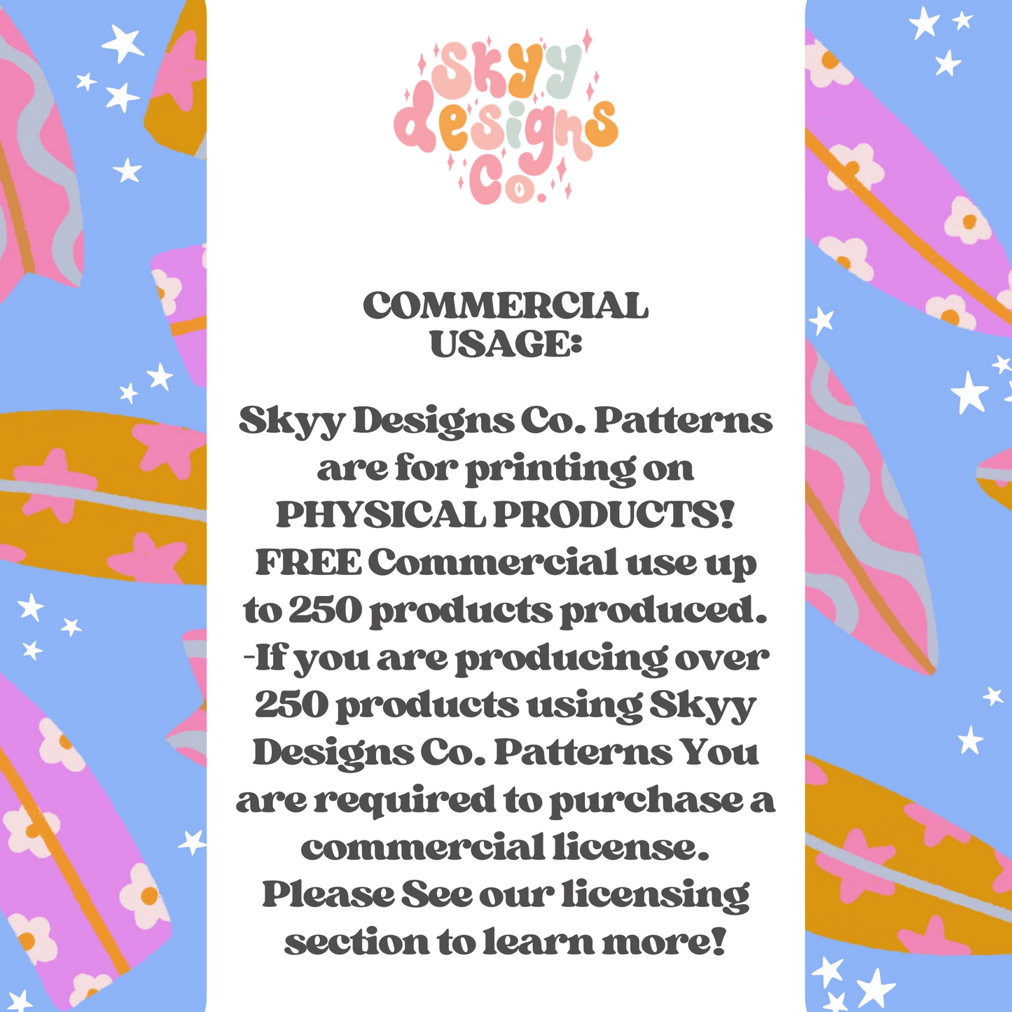 Bright Summer Surfboards Pattern