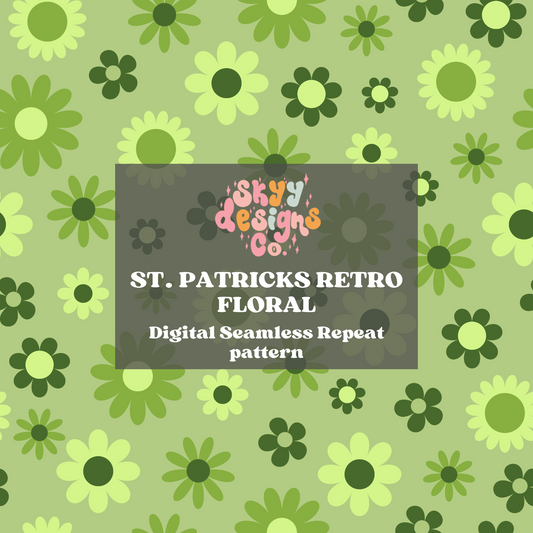 Retro Floral St. Patrick's Pattern