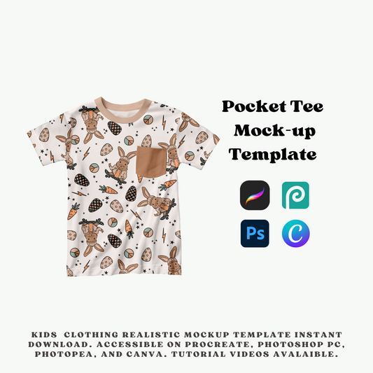 Pocket Tee Mock-up Template