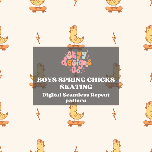 Boys Spring Chicks Pattern