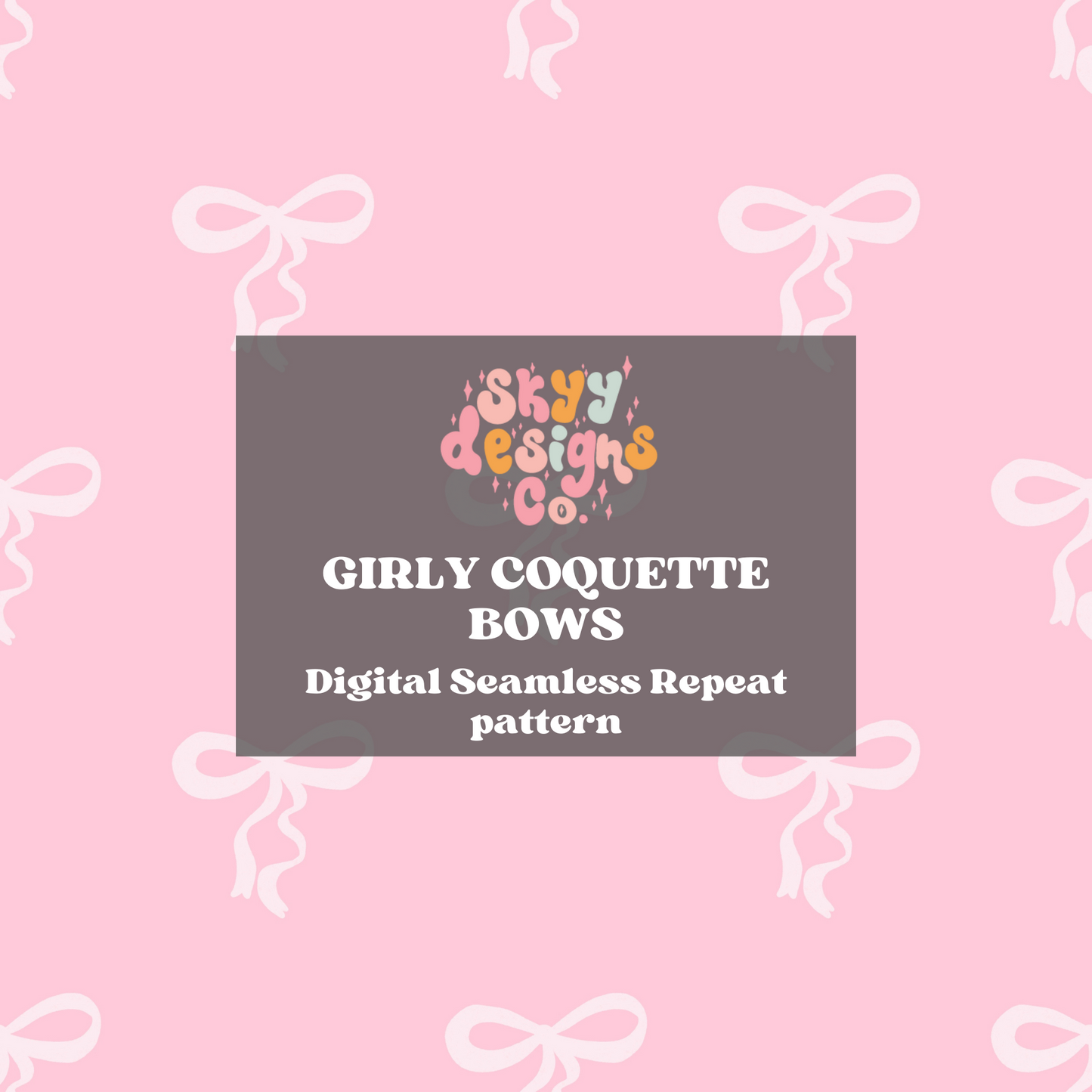 Girly coquette bow Pattern