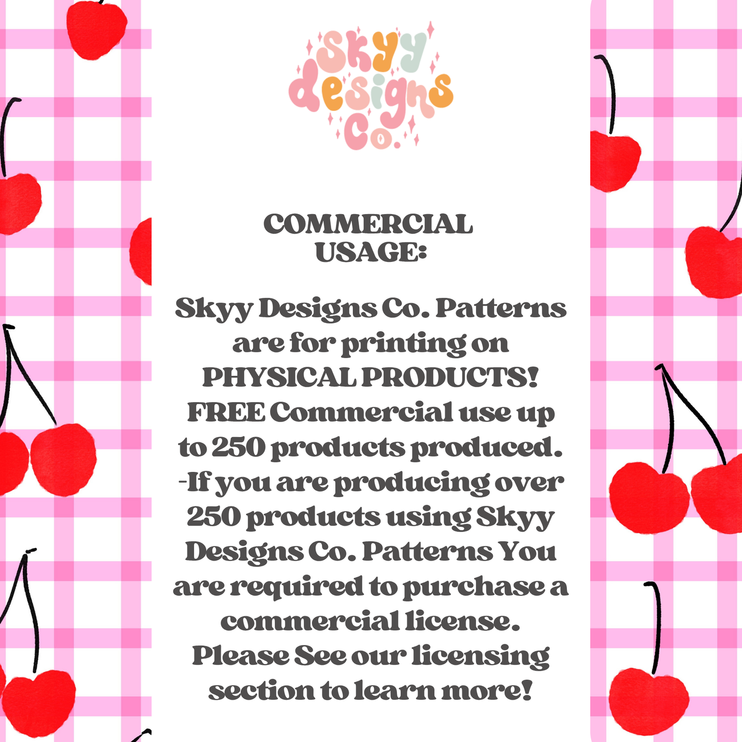 Vibrant cherry gingham