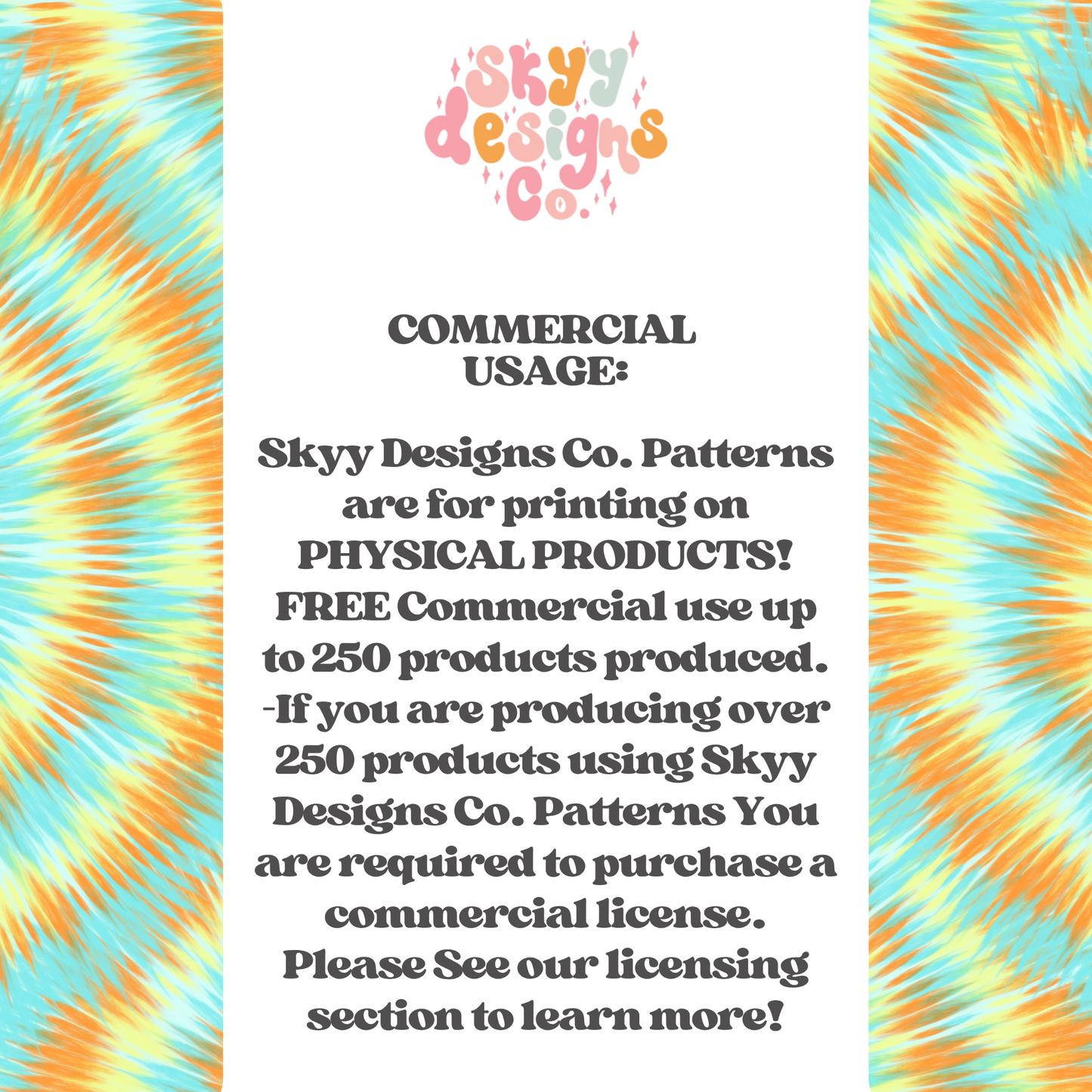 Bright Summer tie dye