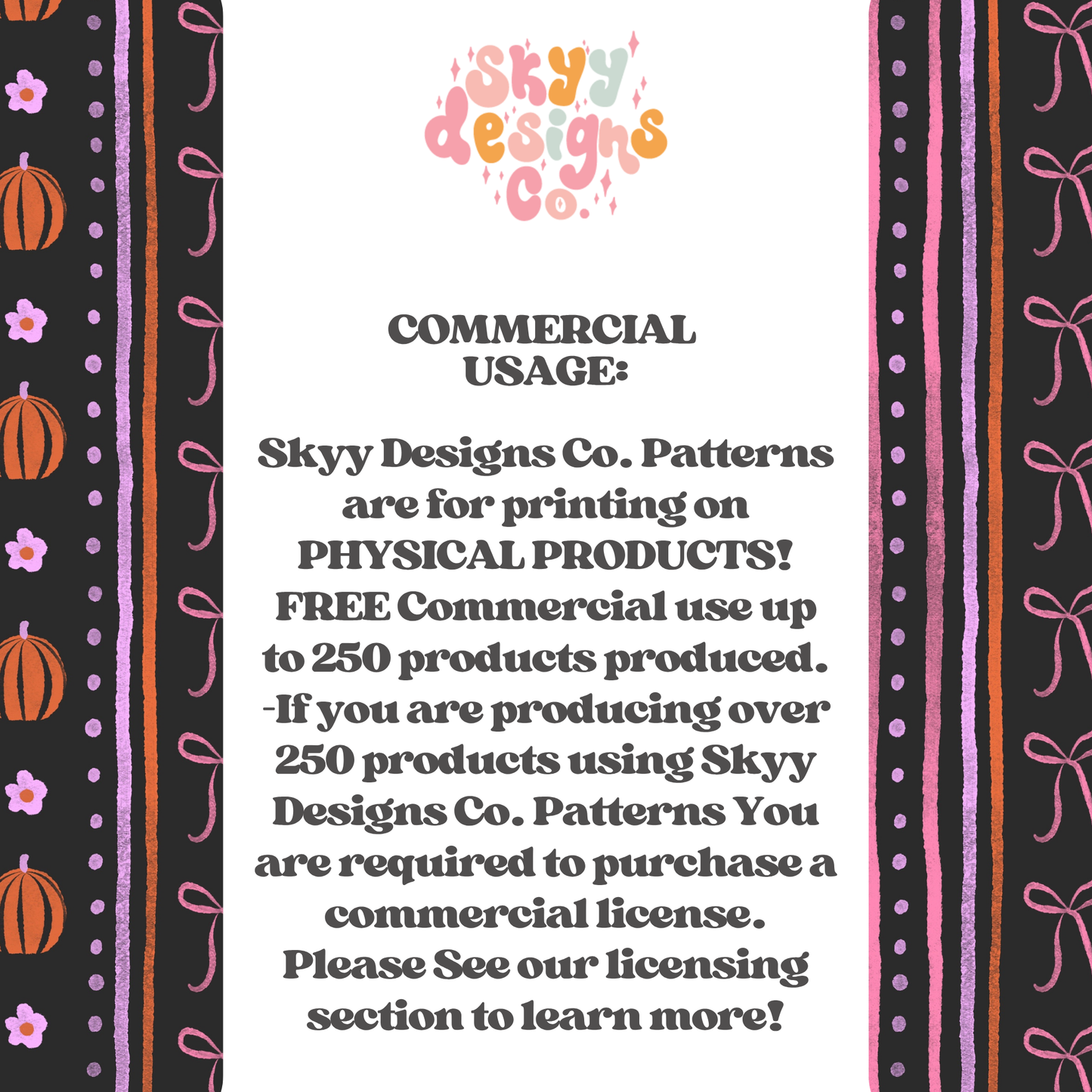 Halloween Bow stripes