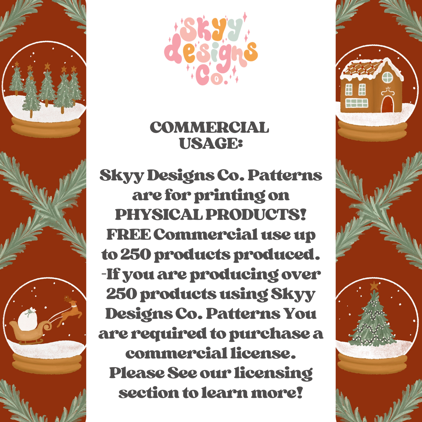 Snow globes on red background