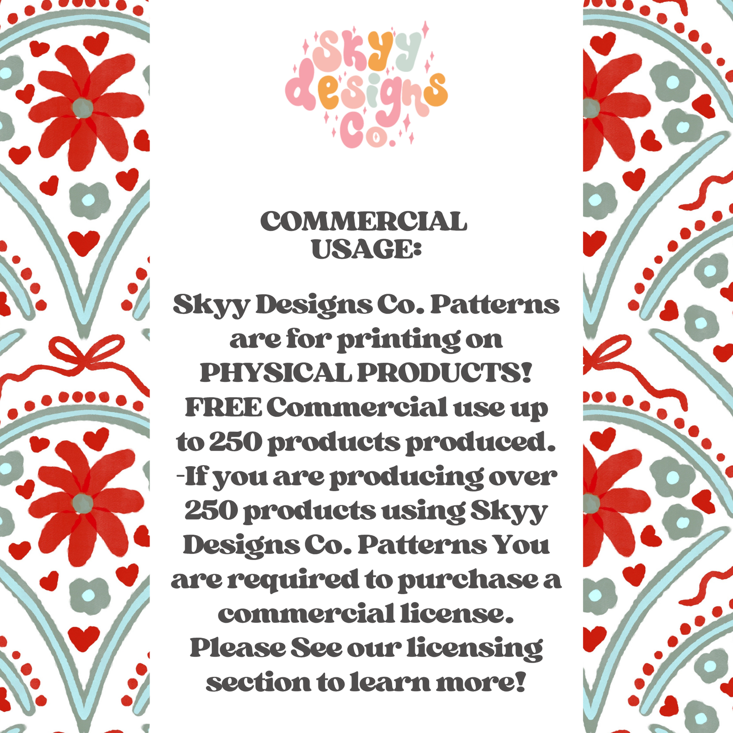 Christmas scallop floral