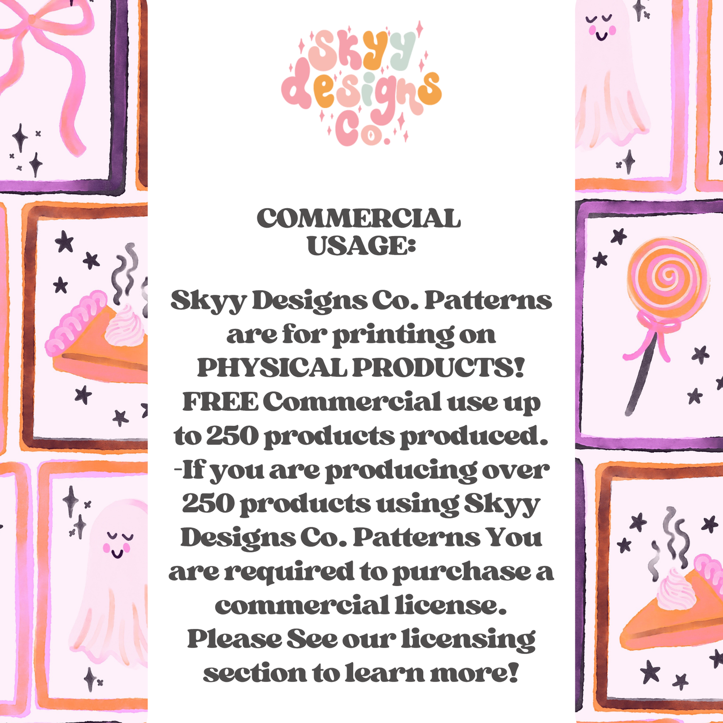 Watercolor Spooky Frames