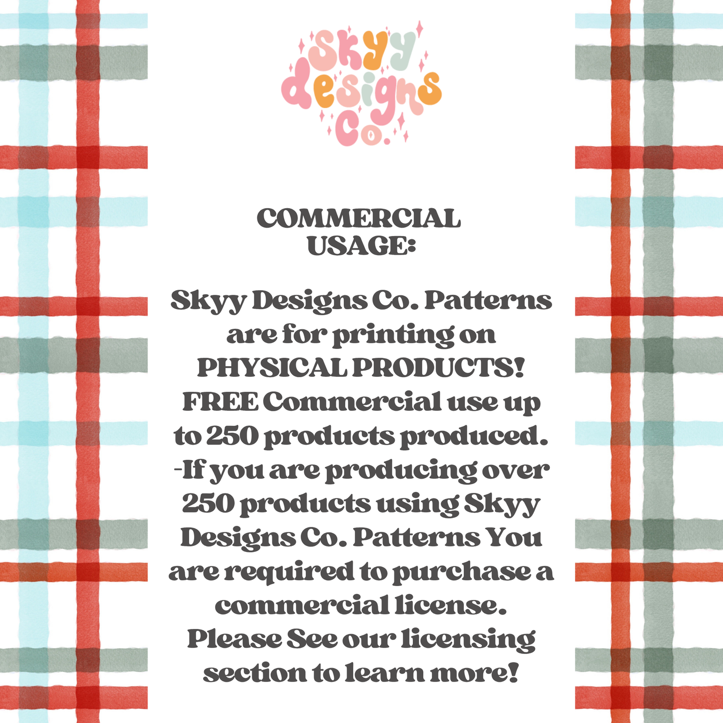 traditional Christmas plaid