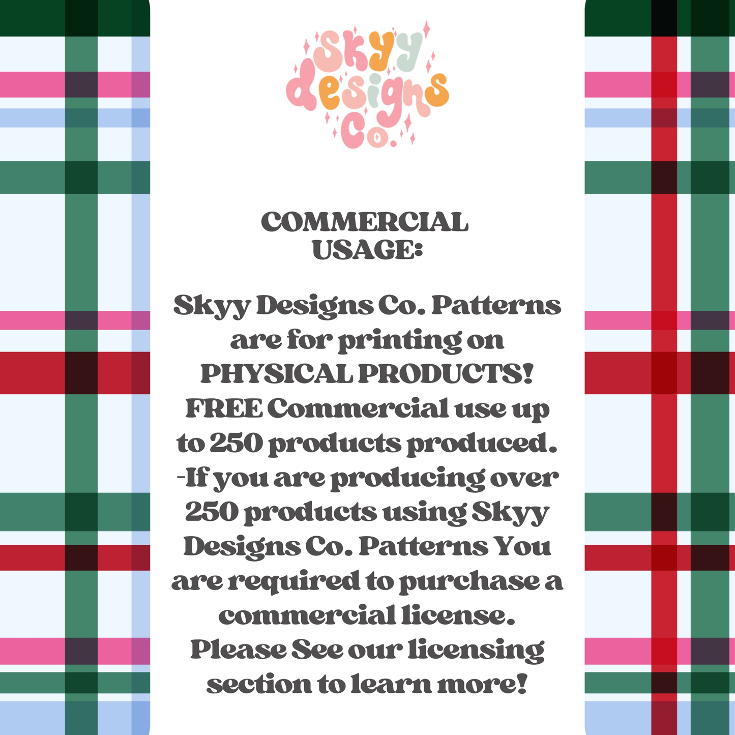 Winter gingham plaid