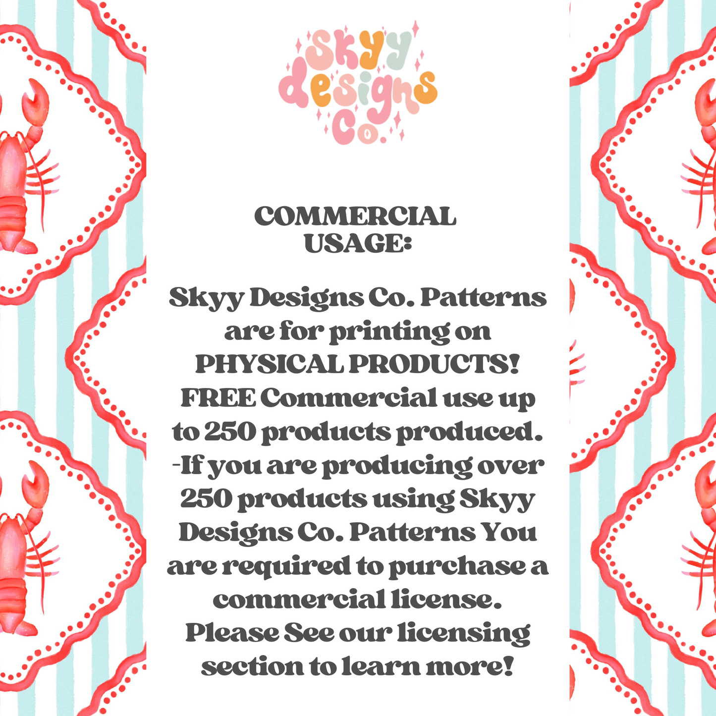 watercolor Lobster Patchwork