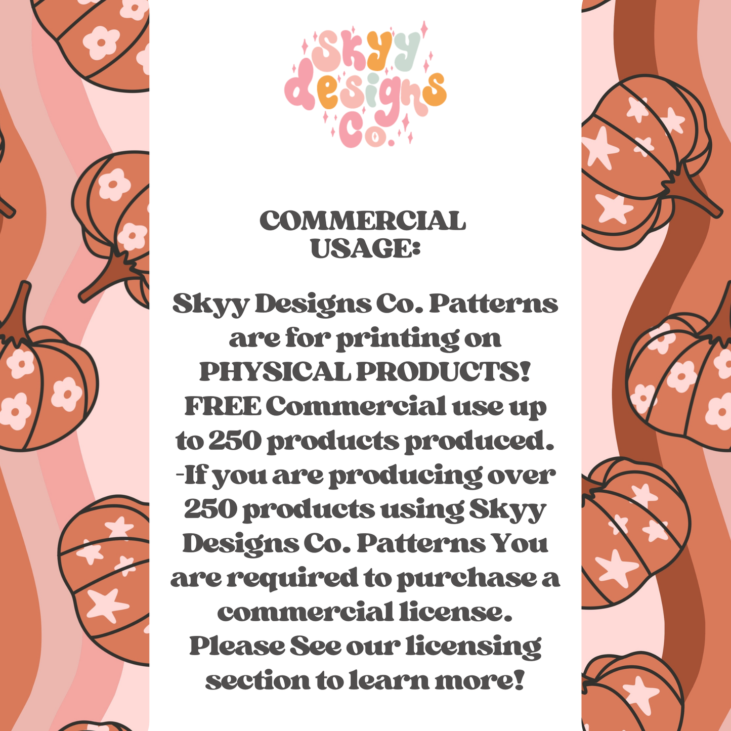 Fall retro wavy pumpkin seamless pattern