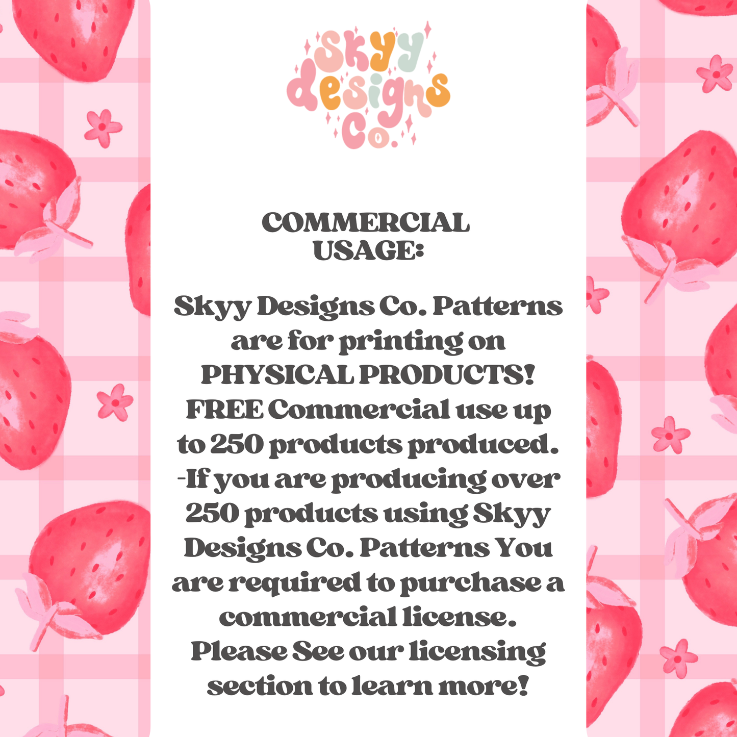 Strawberry gingham Pattern