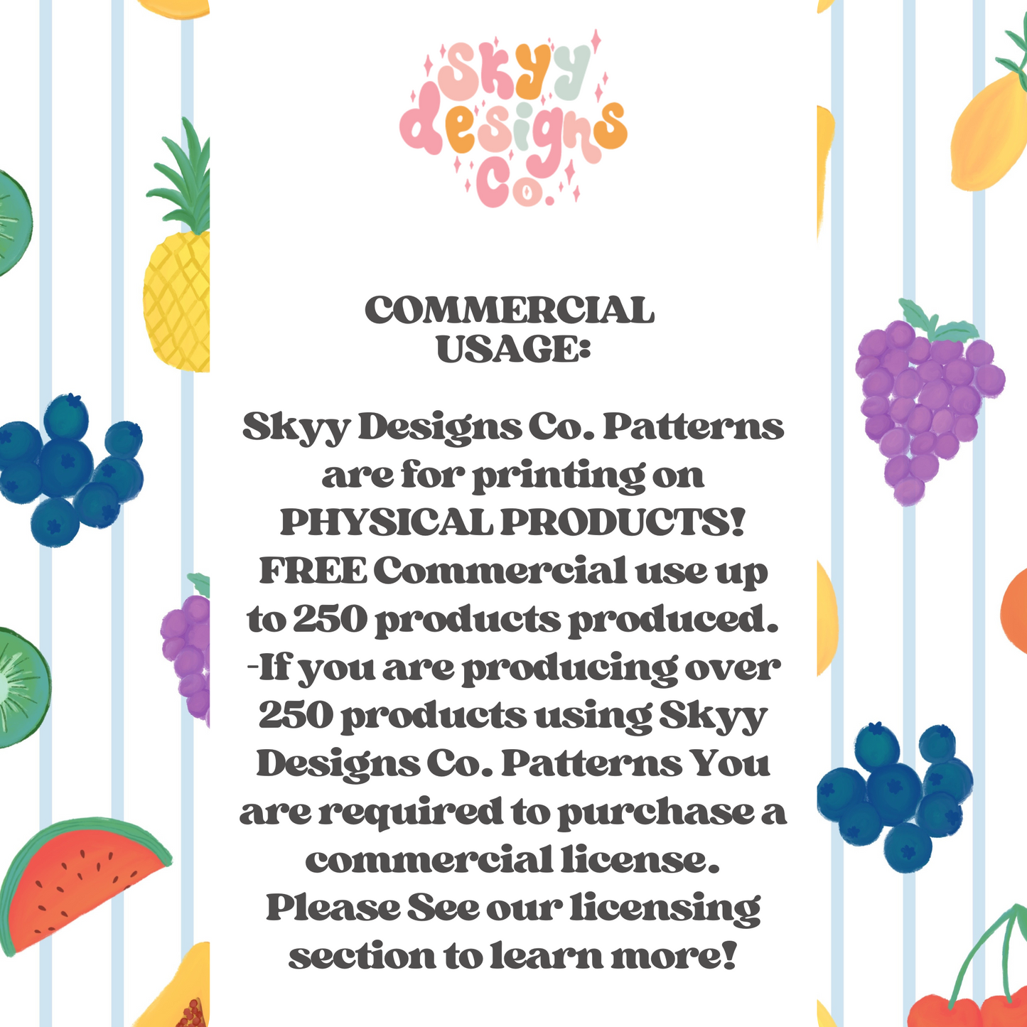 Striped tropical fruit