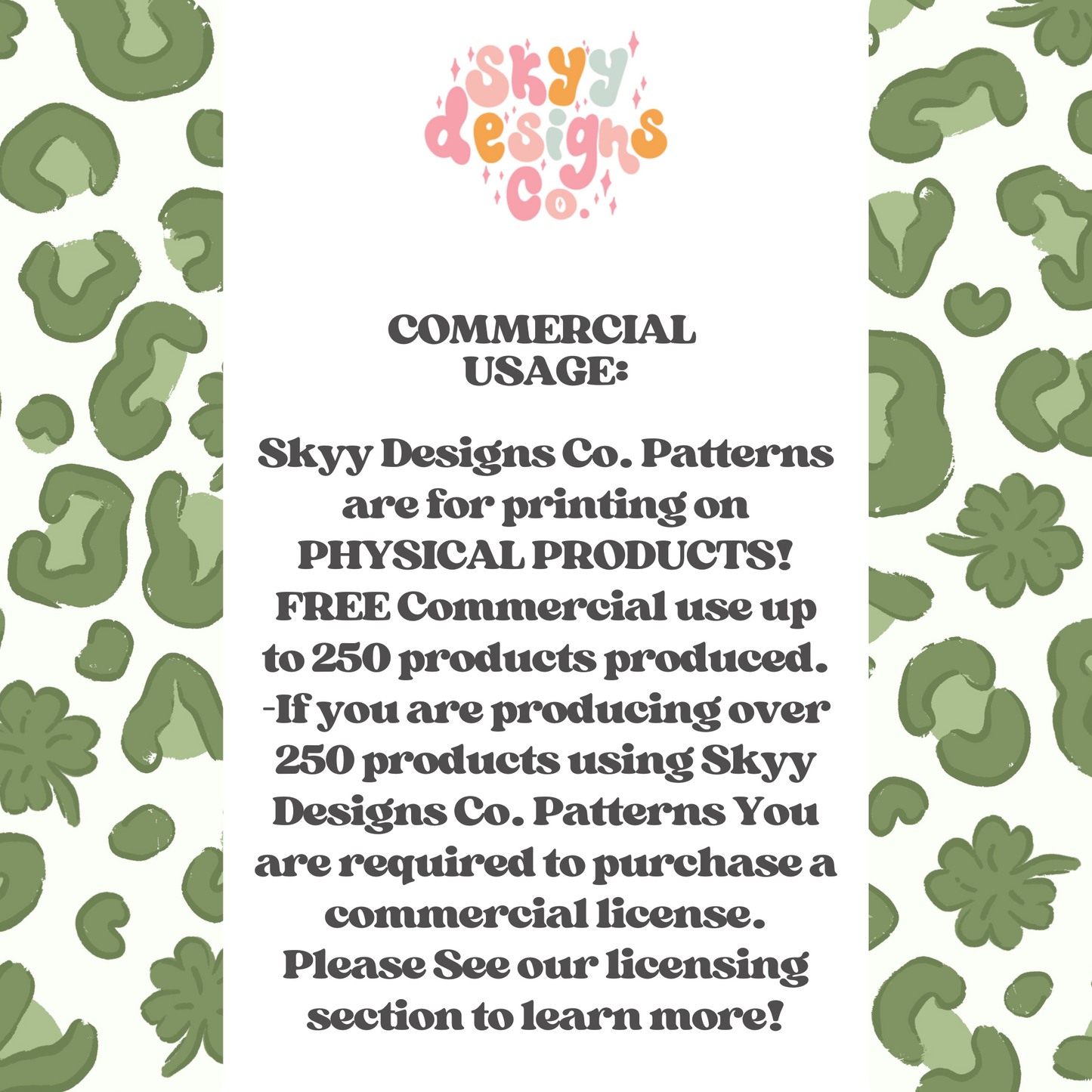 Cheetah Clovers Seamless Pattern