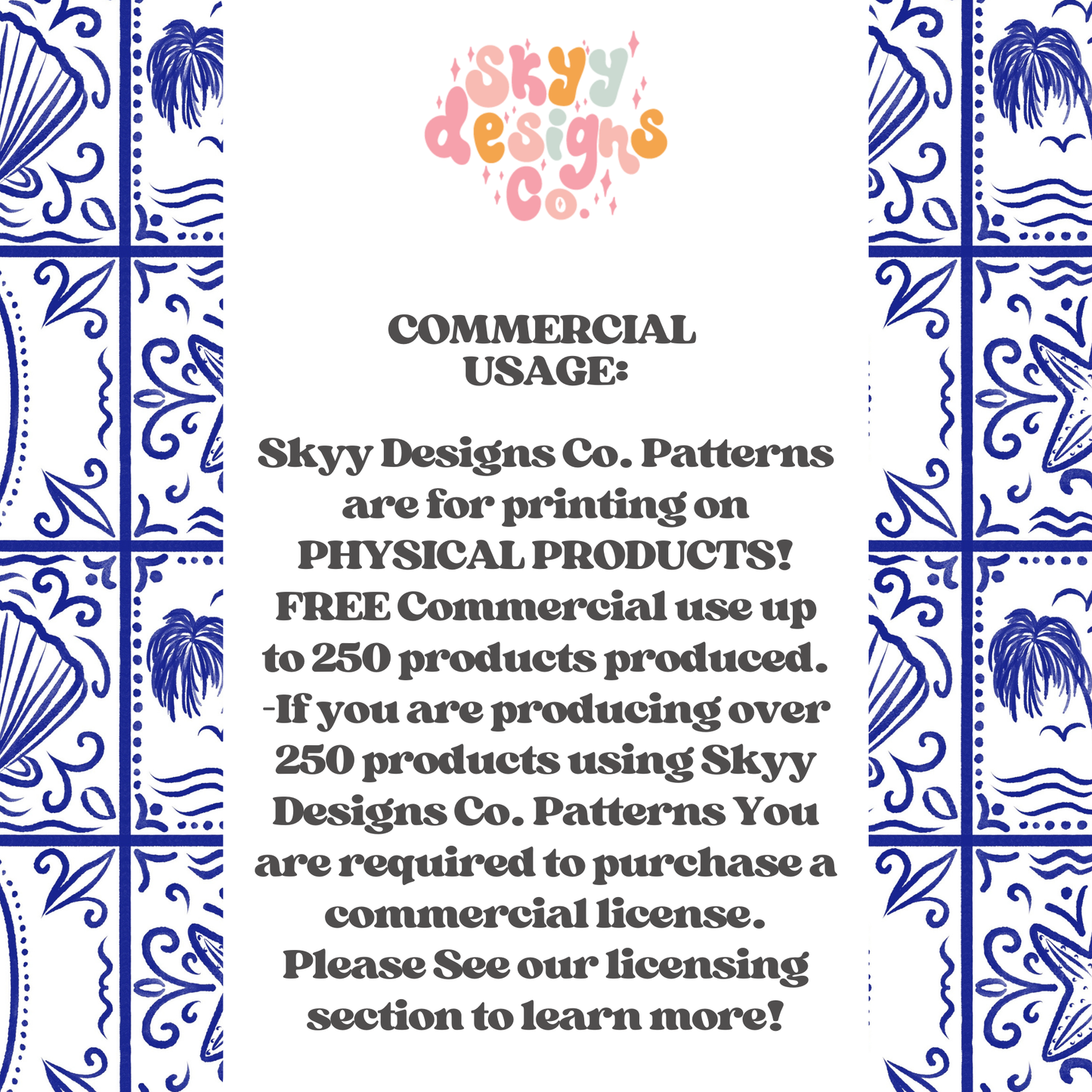 Summer Nautical tile patchwork White Background