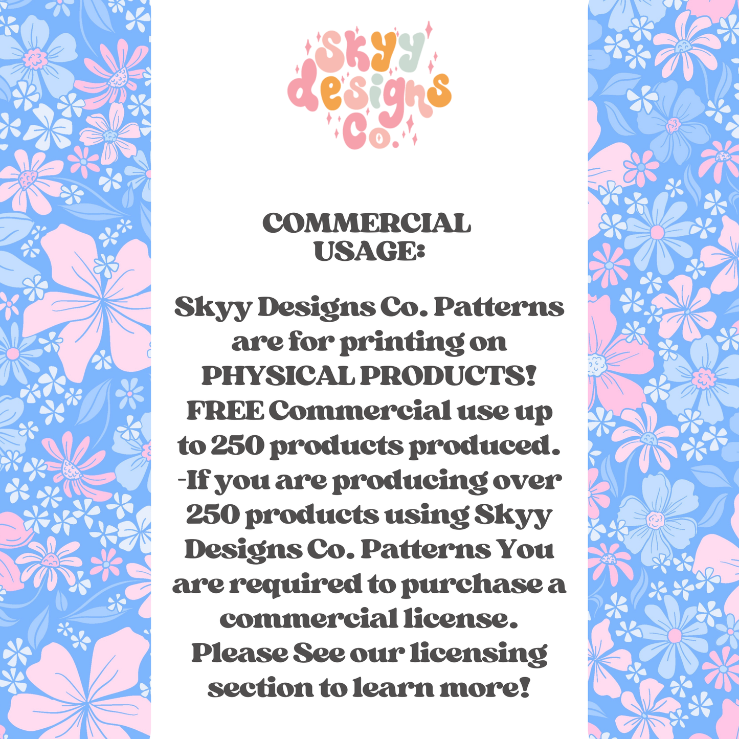 Pastel spring floral Pattern