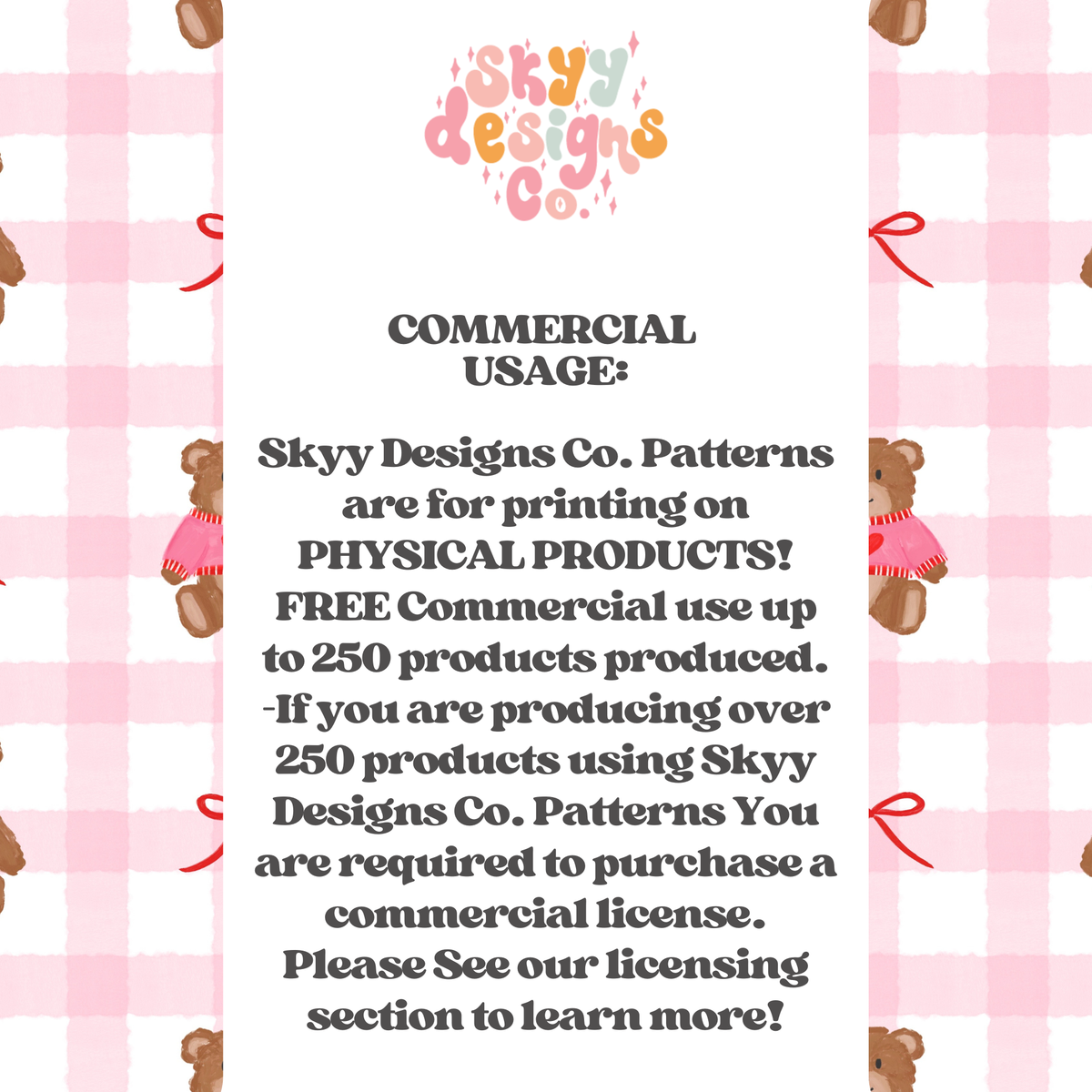 Gingham Valentine Bears