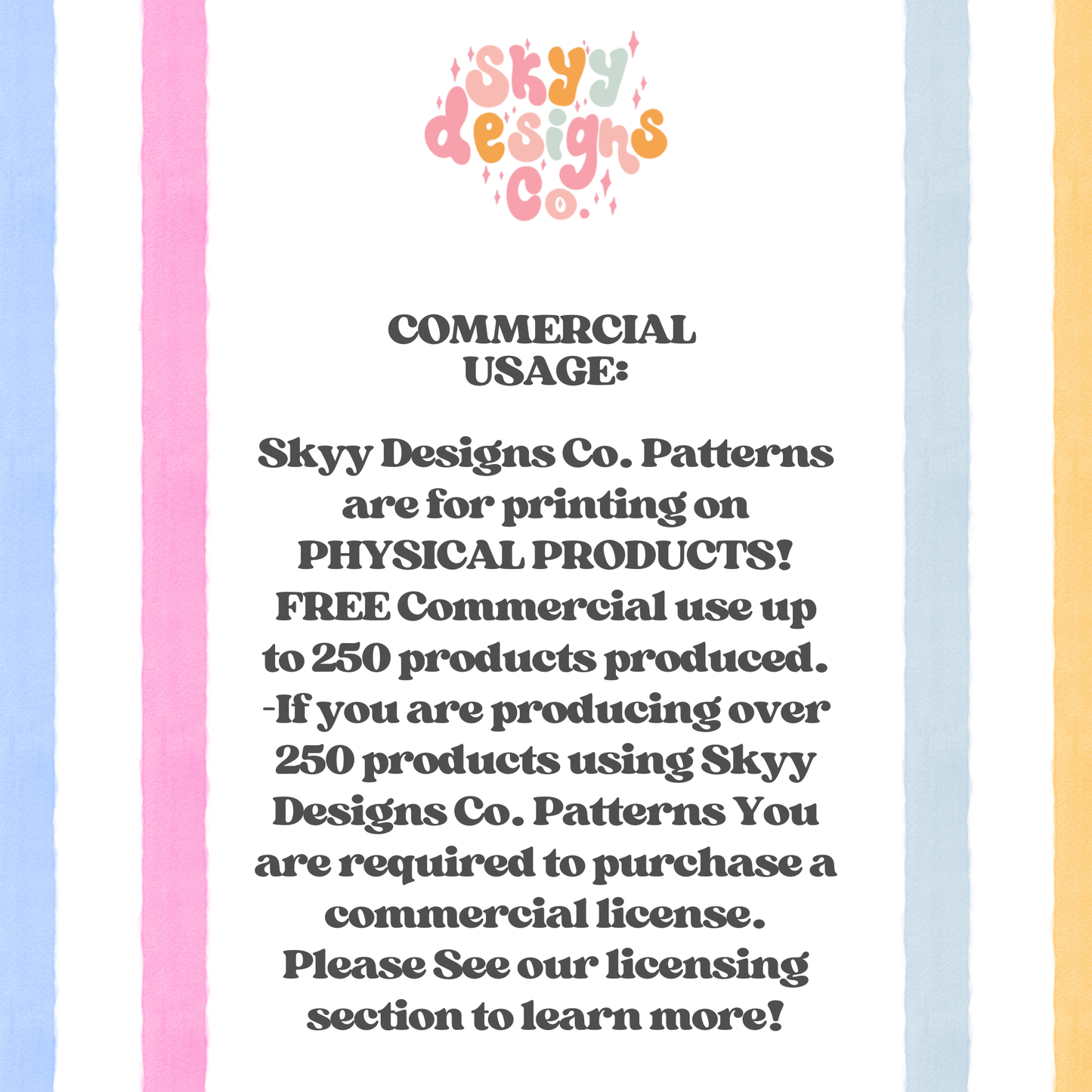 Watercolor Rainbow Stripe