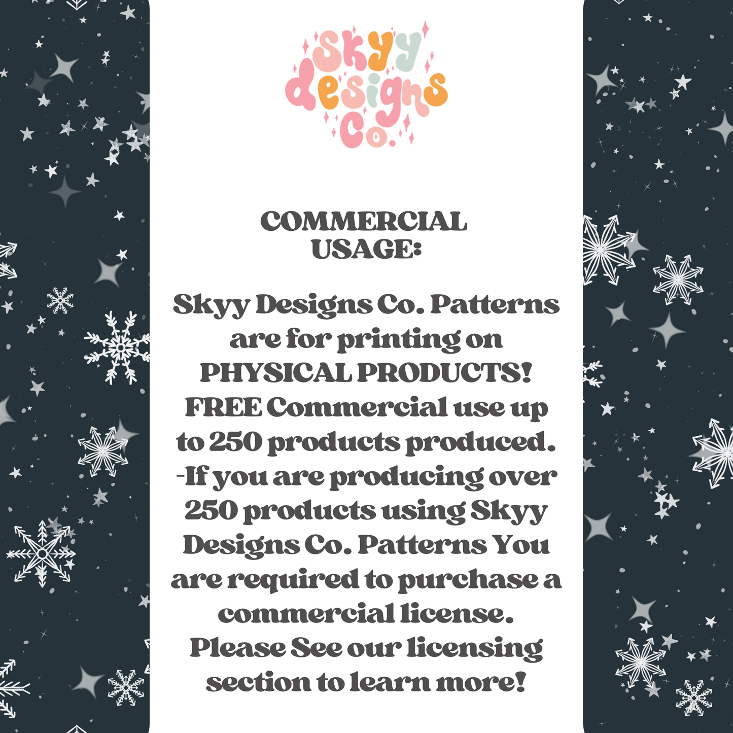 Blue winter snowflake Seamless Pattern