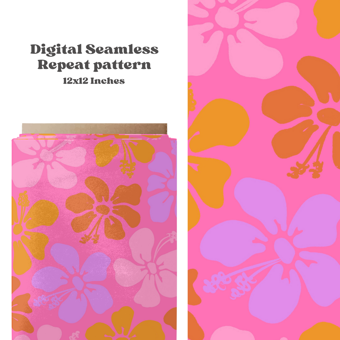 Bright Hibiscus Floral Pattern
