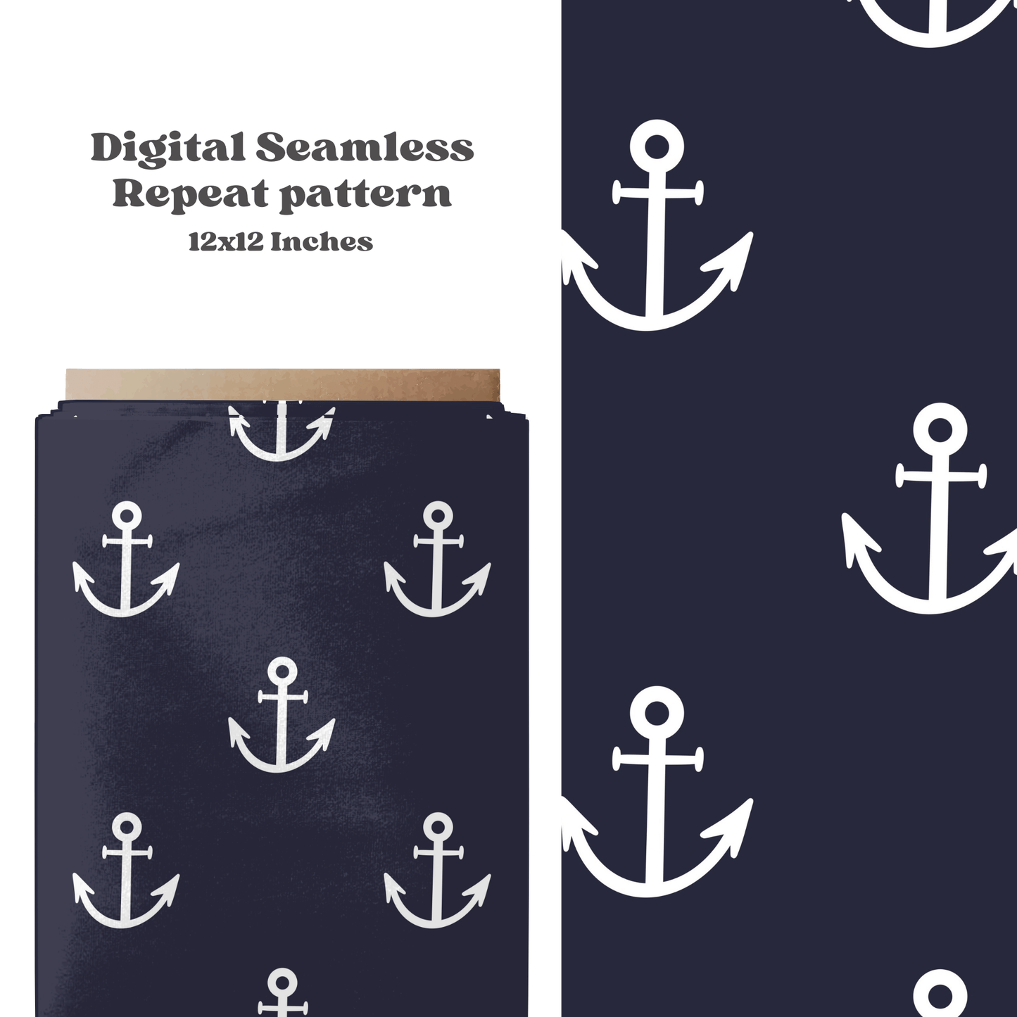 Nautical Navy Anchors Pattern