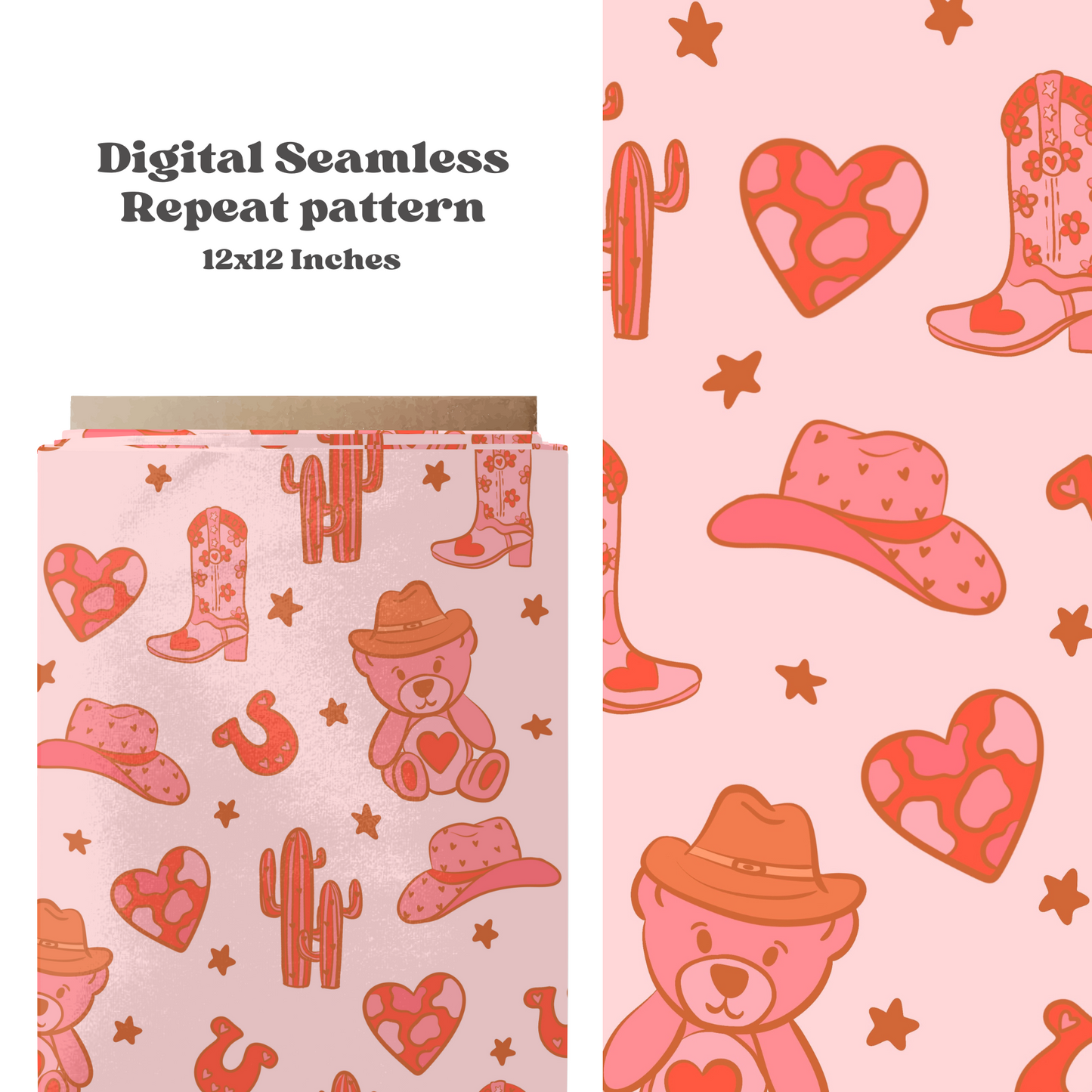 Western Valentine Pattern Design