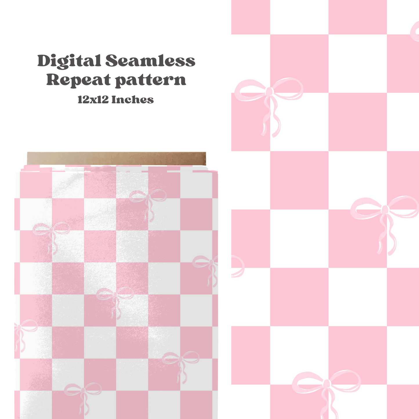 Checkered bow Pattern