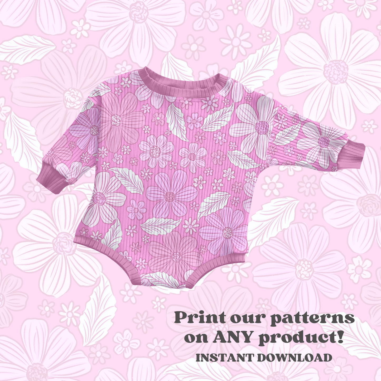Pink Spring Dainty Floral Pattern