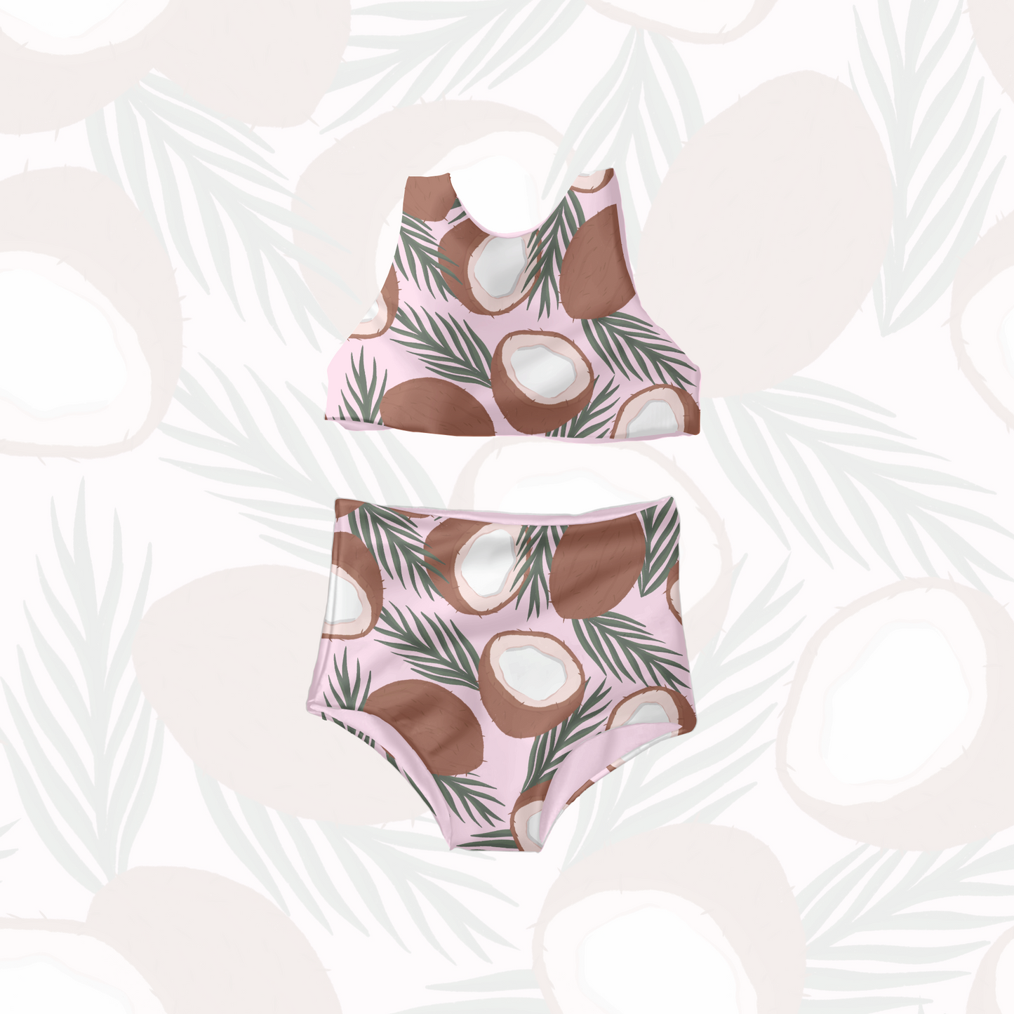 Tropical Summer Coconuts Pattern