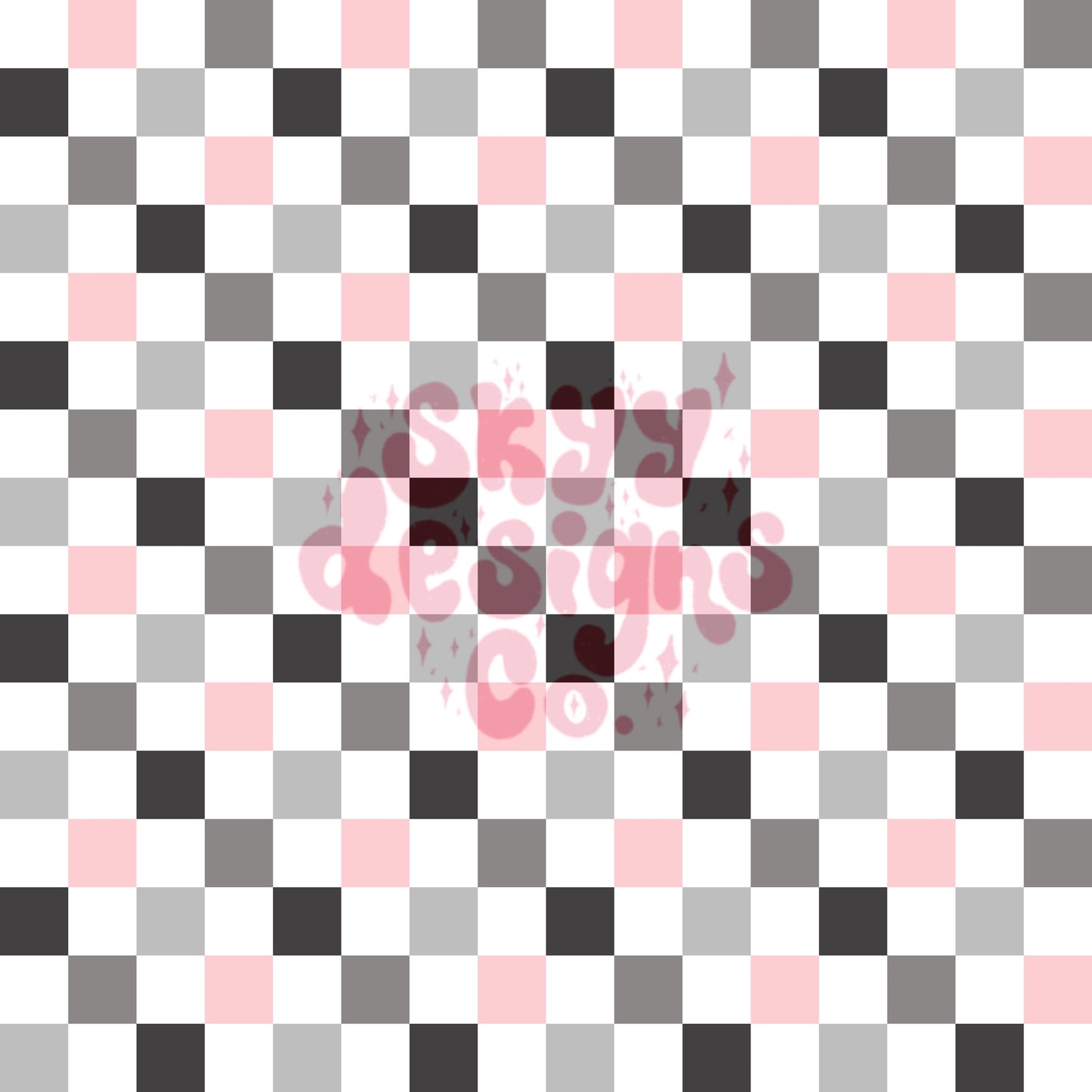 New years checkered seamless pattern