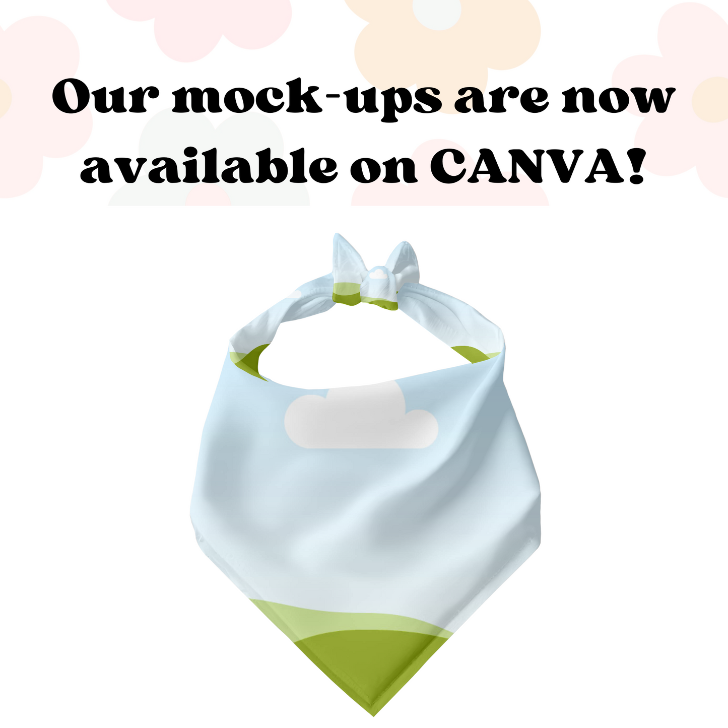 Dog Bandana Mock-up Template