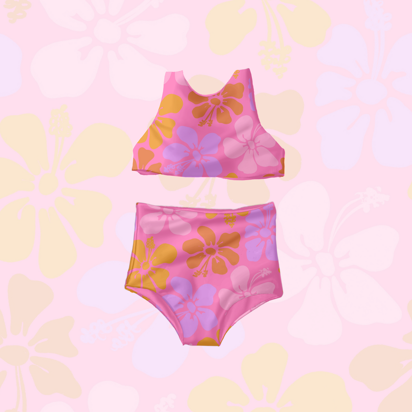 Bright Hibiscus Floral Pattern