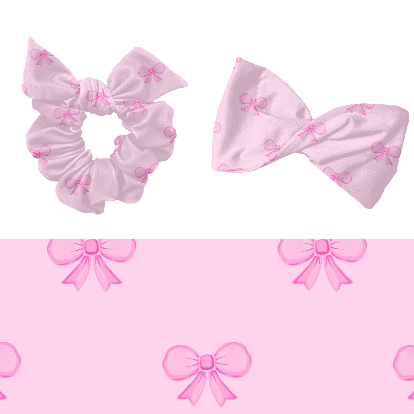 Preppy Pink Bow Pattern