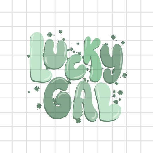 Lucky Gal PNG Design