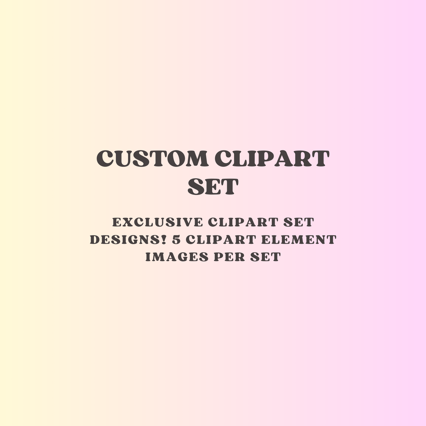 Custom Clipart Design