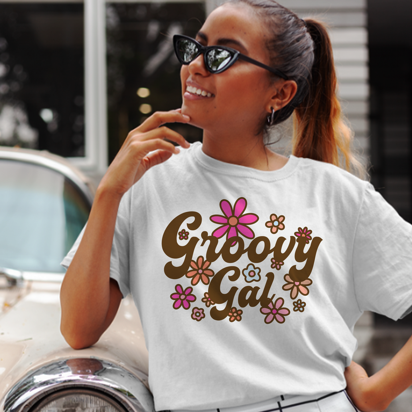 Groovy Gal PNG Design