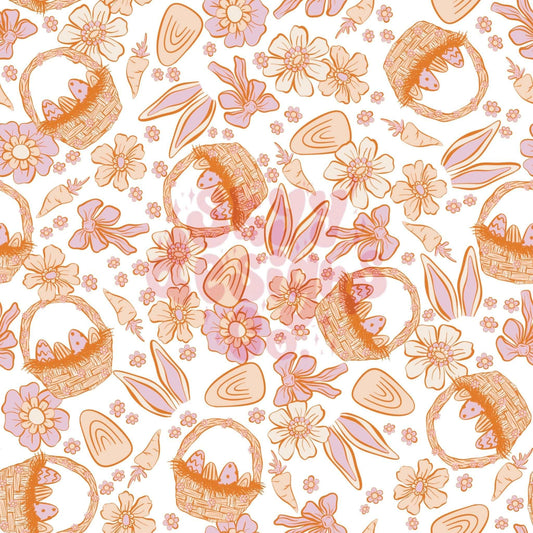 Pastel boho Easter seamless pattern - SkyyDesignsCo