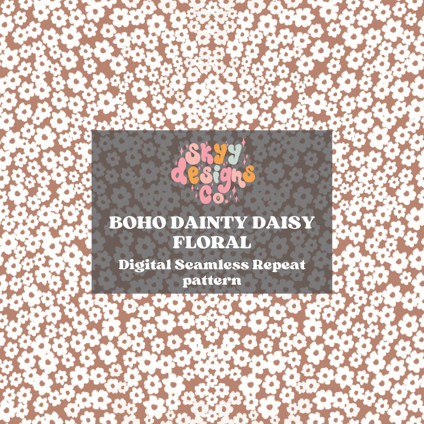 Boho Dainty floral seamless pattern - SkyyDesignsCo | Seamless Pattern Designs