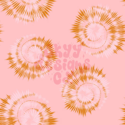 Boho orange summer tie dye seamless pattern - SkyyDesignsCo | Seamless Pattern Designs