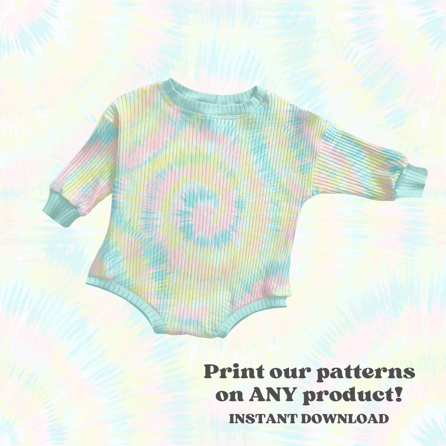 Bright pastel tie dye seamless pattern - SkyyDesignsCo | Seamless Pattern Designs