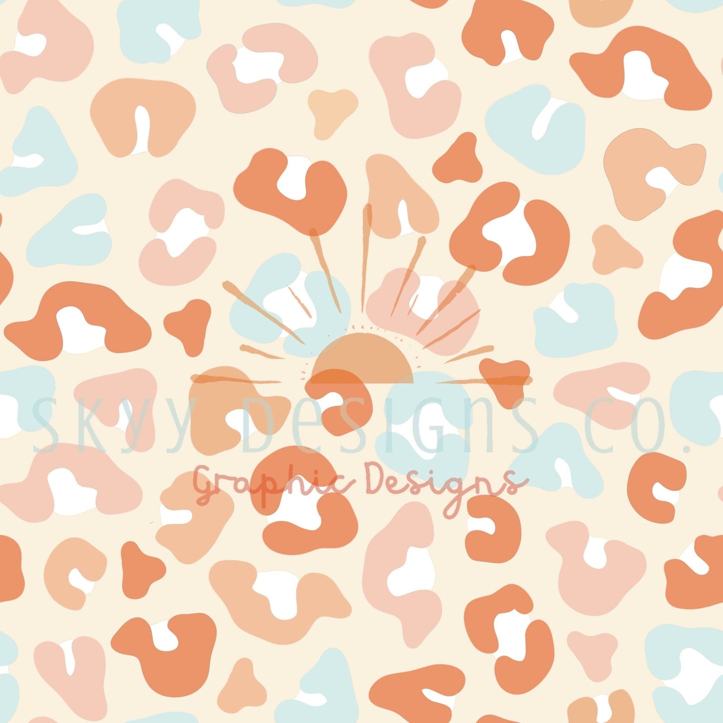Pastel cheetah digital seamless pattern for fabrics and wallpapers, Colorful cheetah seamless pattern, Pastel cheetah digital paper - SkyyDesignsCo