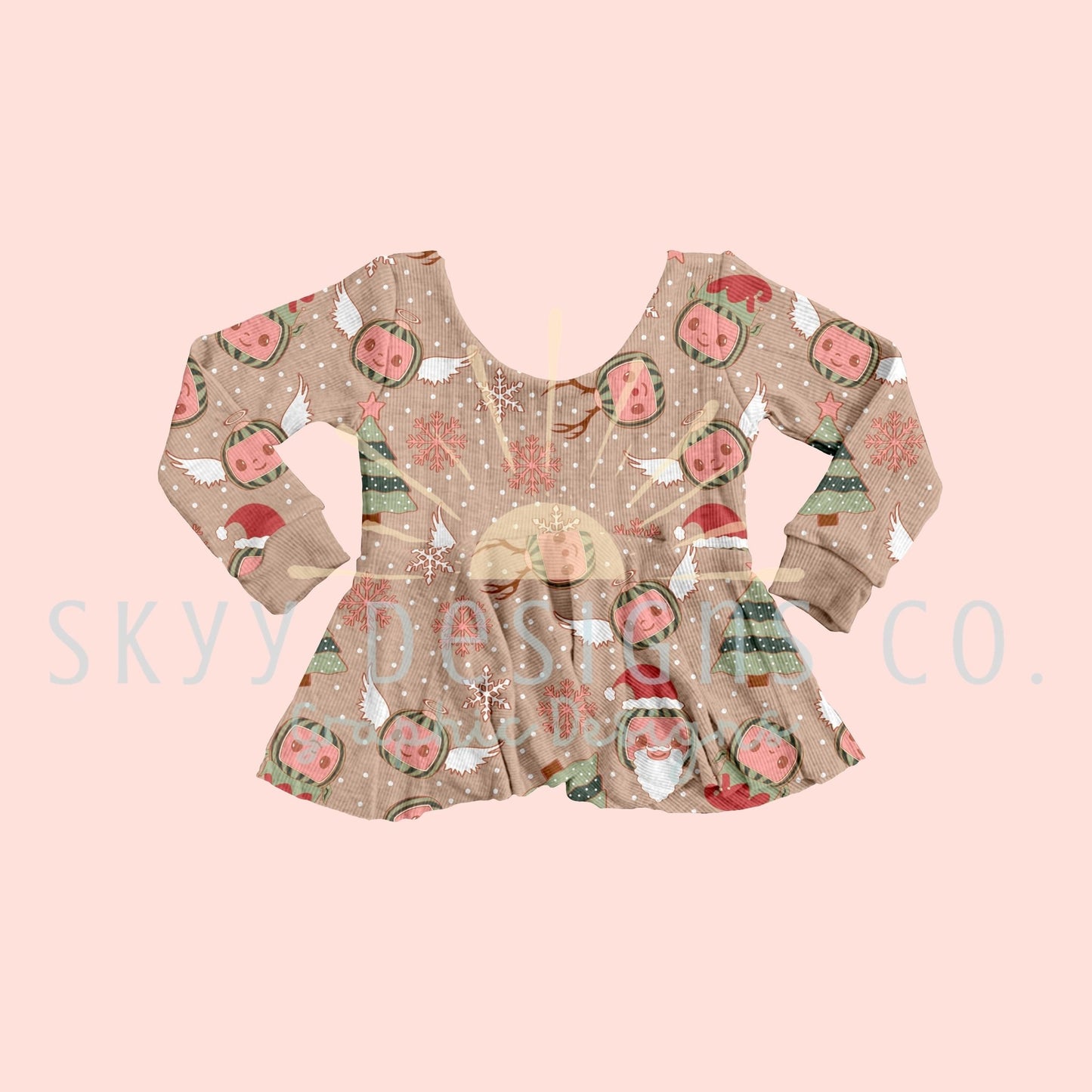 ribbed peplum top mock-up template - SkyyDesignsCo