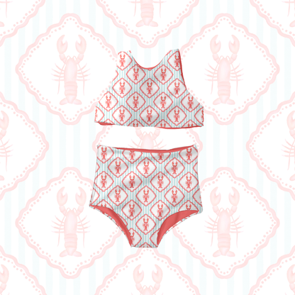 watercolor Lobster Patchwork