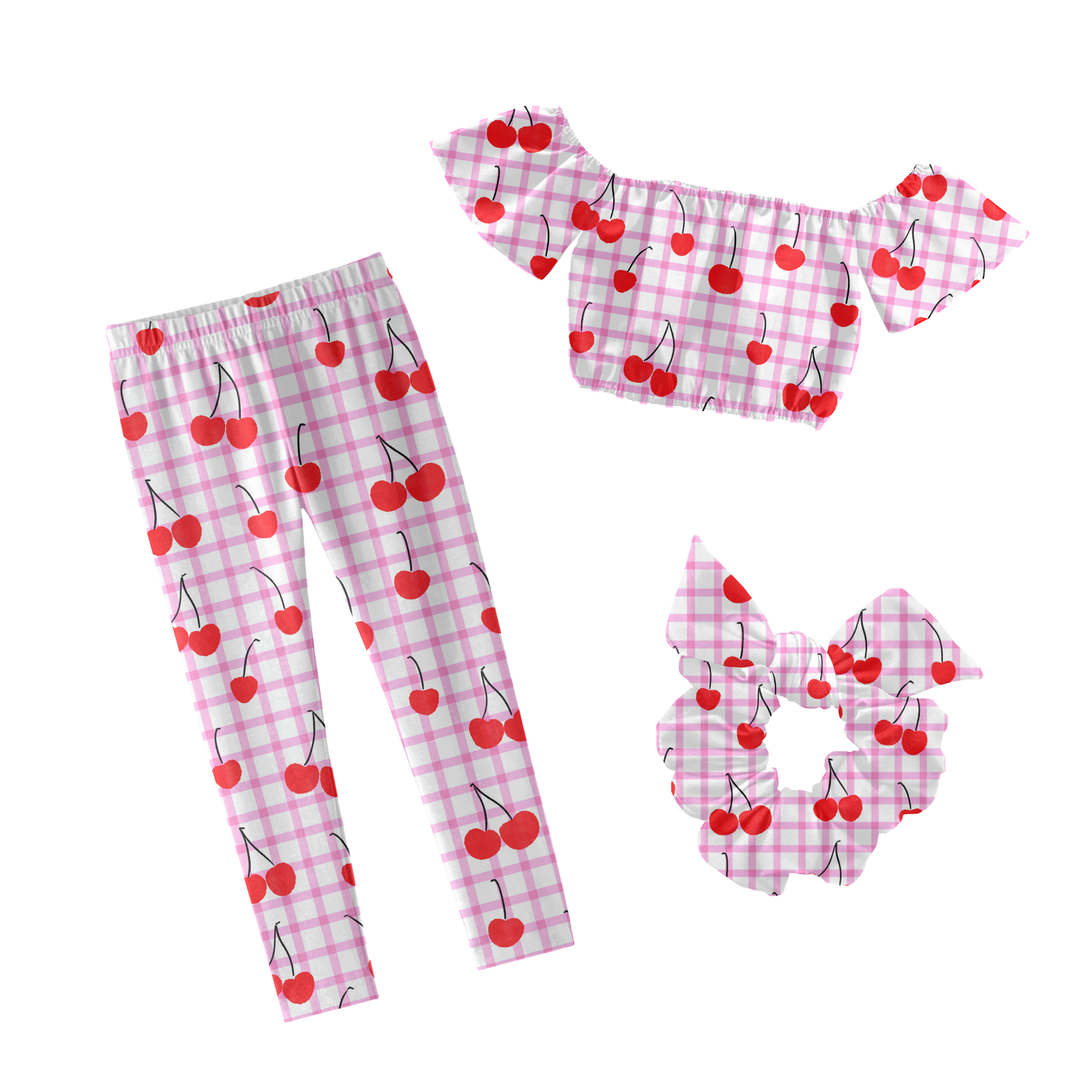 Vibrant cherry gingham