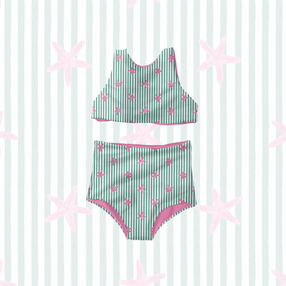 Bright Starfish Stripe