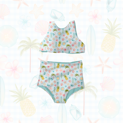 Tropical Gingham Summer