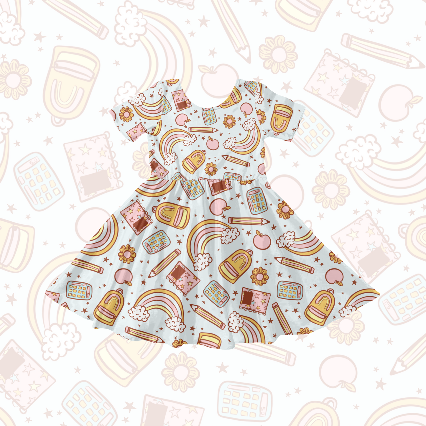 Back to school seamless pattern